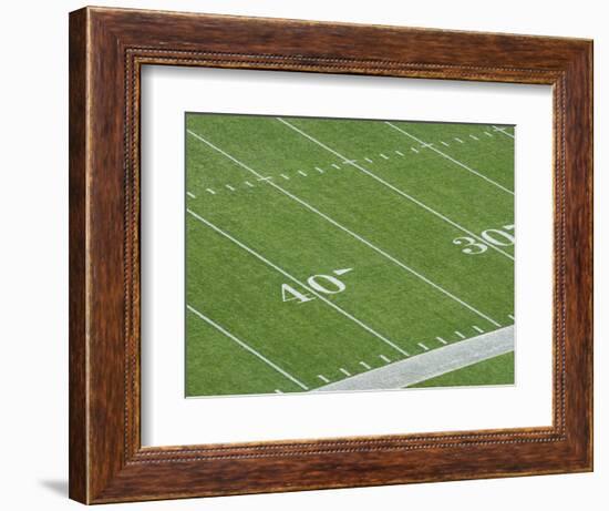 Yard Lines on Football Field-David Madison-Framed Photographic Print