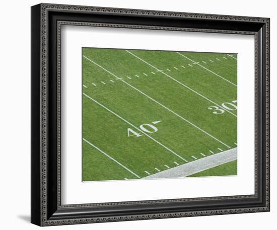 Yard Lines on Football Field-David Madison-Framed Photographic Print