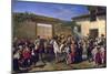 Yard with Horses at Former Plaza De Toros in Madrid-Manuel Castellano-Mounted Giclee Print