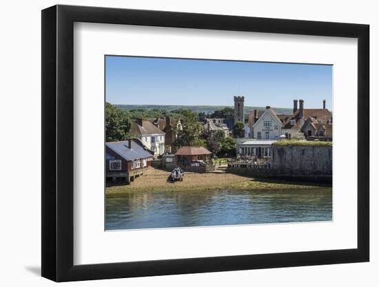 Yarmouth from the Solent in Summer, Isle of Wight, England, United Kingdom, Europe-Roy Rainford-Framed Photographic Print