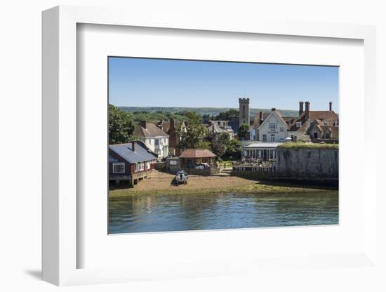 Yarmouth from the Solent in Summer, Isle of Wight, England, United Kingdom, Europe-Roy Rainford-Framed Photographic Print