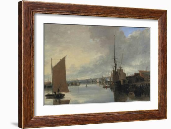 Yarmouth Harbour - Evening-John Crome-Framed Giclee Print