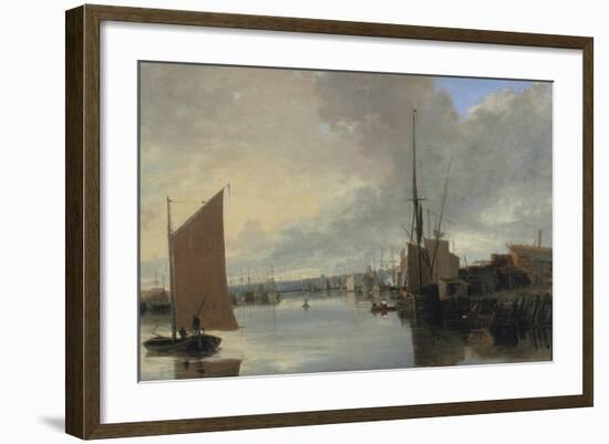 Yarmouth Harbour - Evening-John Crome-Framed Giclee Print