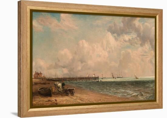 Yarmouth Jetty, 1822 (Oil on Canvas)-John Constable-Framed Premier Image Canvas