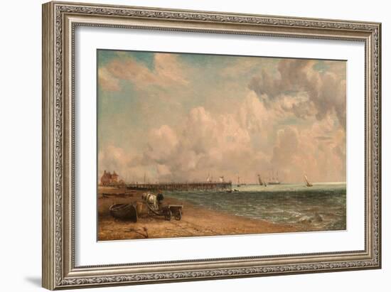 Yarmouth Jetty, 1822 (Oil on Canvas)-John Constable-Framed Giclee Print