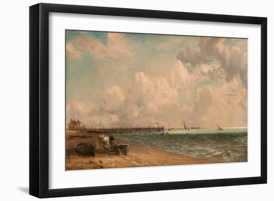 Yarmouth Jetty, 1822 (Oil on Canvas)-John Constable-Framed Giclee Print