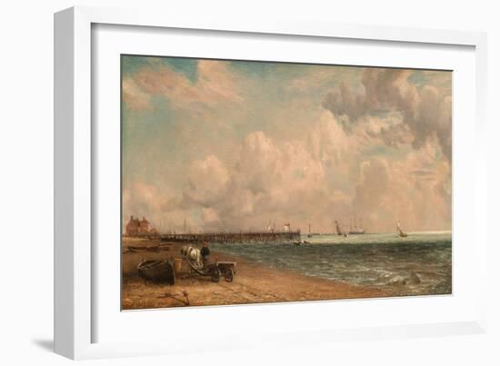 Yarmouth Jetty, 1822 (Oil on Canvas)-John Constable-Framed Giclee Print