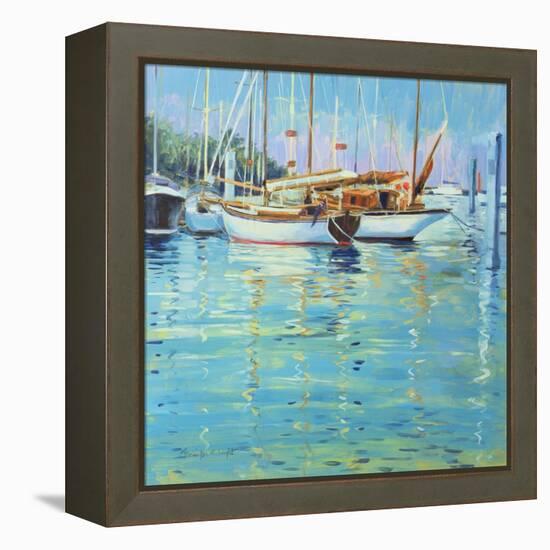 Yarmouth, Old Gaffers, 2000-Jennifer Wright-Framed Premier Image Canvas