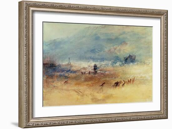 Yarmouth Sands, C.1840 (W/C on Paper)-J. M. W. Turner-Framed Giclee Print