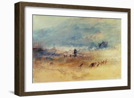 Yarmouth Sands, C.1840 (W/C on Paper)-J. M. W. Turner-Framed Giclee Print