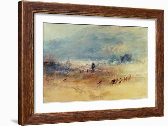 Yarmouth Sands, C.1840 (W/C on Paper)-J. M. W. Turner-Framed Giclee Print