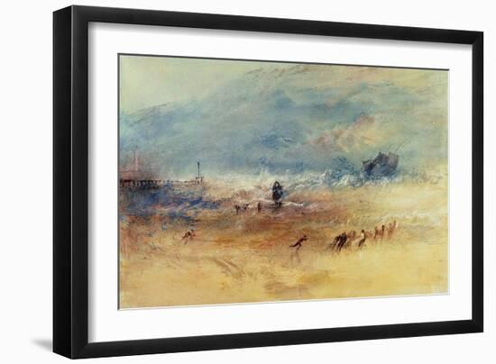 Yarmouth Sands, C.1840 (W/C on Paper)-J. M. W. Turner-Framed Giclee Print