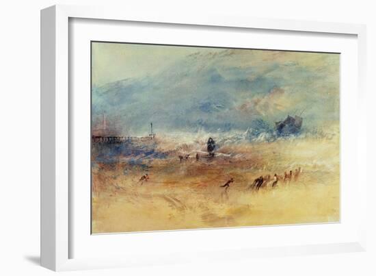 Yarmouth Sands, C.1840 (W/C on Paper)-J. M. W. Turner-Framed Giclee Print