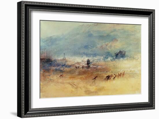 Yarmouth Sands, C.1840 (W/C on Paper)-J. M. W. Turner-Framed Giclee Print