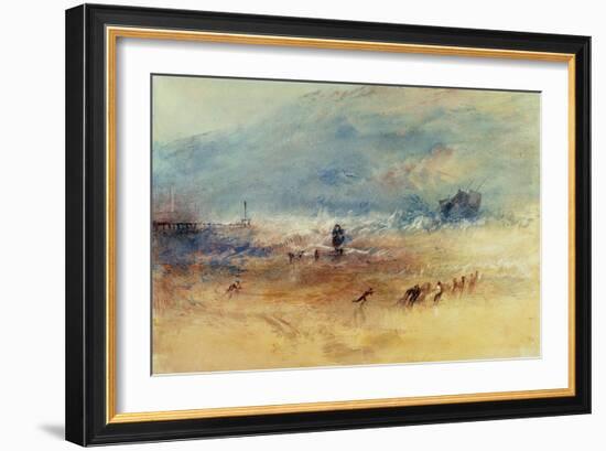 Yarmouth Sands, C.1840 (W/C on Paper)-J. M. W. Turner-Framed Giclee Print