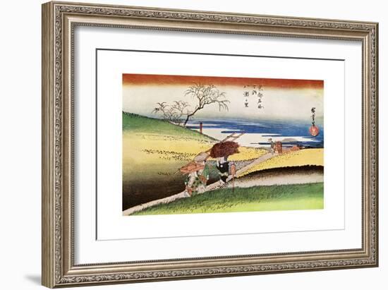 Yase No Sato' ('Peasants Going Home at Yase), C1833-1834-Ando Hiroshige-Framed Giclee Print