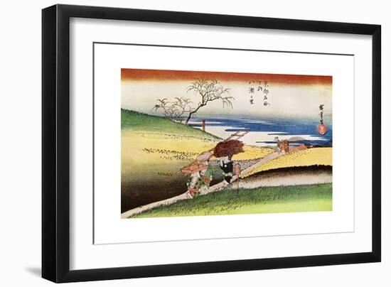 Yase No Sato' ('Peasants Going Home at Yase), C1833-1834-Ando Hiroshige-Framed Giclee Print