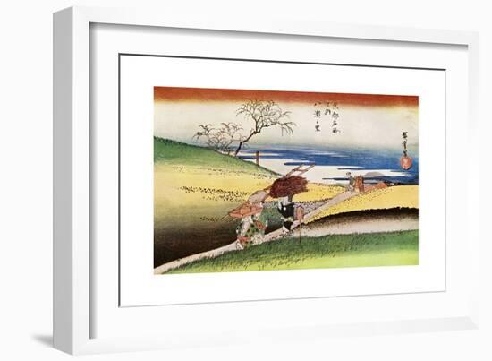 Yase No Sato' ('Peasants Going Home at Yase), C1833-1834-Ando Hiroshige-Framed Giclee Print