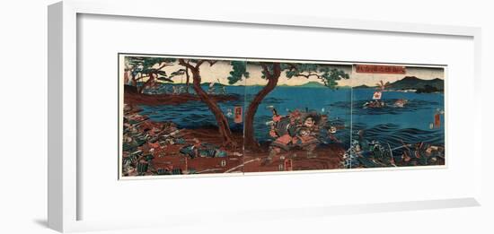 Yashima Dannoura Kassen-Utagawa Yoshitora-Framed Giclee Print