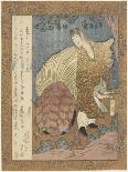 Komatsu Shigemori from the Tales of Heike, C. 1820-Yashima Gakutei-Framed Giclee Print