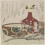 Two Famous Bizen Pottery Pieces for Kibi Province Circle-Yashima Gakutei-Giclee Print