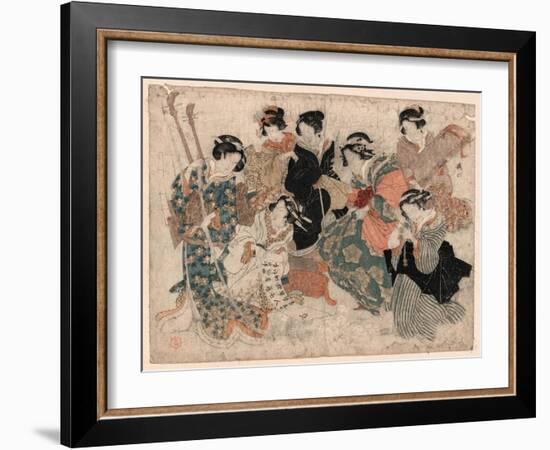 Yatsushi Chikurin No Shichikenjin Sono Yon?-Kubo Shunman-Framed Giclee Print