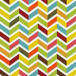 Colorful Chevron Seamless-Yaviki-Art Print