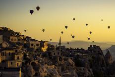 Sunrise over Cappadocia-Yavuz Pancareken-Photographic Print