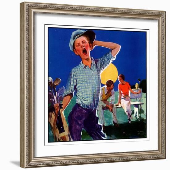 "Yawning Caddy,"July 1, 1935-William Meade Prince-Framed Giclee Print