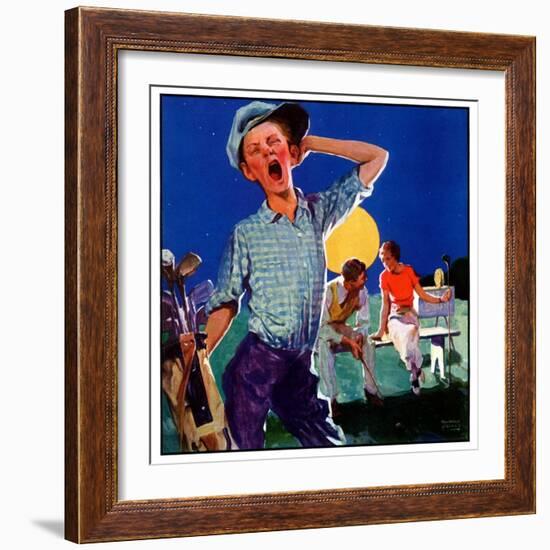 "Yawning Caddy,"July 1, 1935-William Meade Prince-Framed Giclee Print