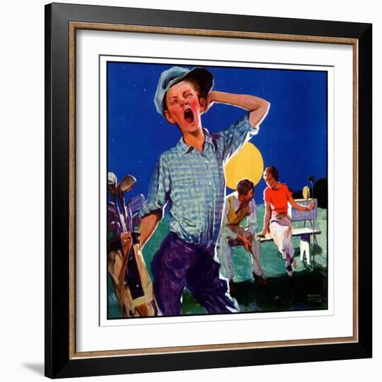 "Yawning Caddy,"July 1, 1935-William Meade Prince-Framed Giclee Print