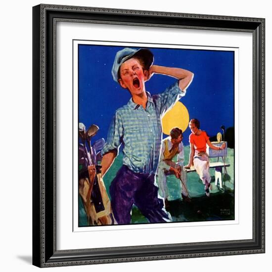 "Yawning Caddy,"July 1, 1935-William Meade Prince-Framed Giclee Print