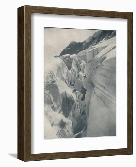 'Yawning Crevasse By The Bergli Above Grindelwald', c1935-Unknown-Framed Photographic Print