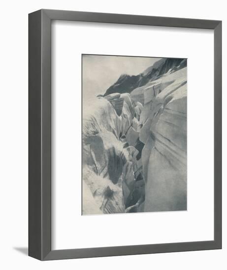 'Yawning Crevasse By The Bergli Above Grindelwald', c1935-Unknown-Framed Photographic Print