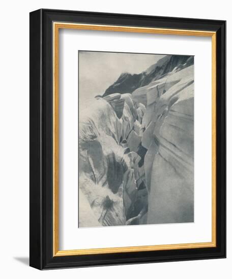 'Yawning Crevasse By The Bergli Above Grindelwald', c1935-Unknown-Framed Photographic Print