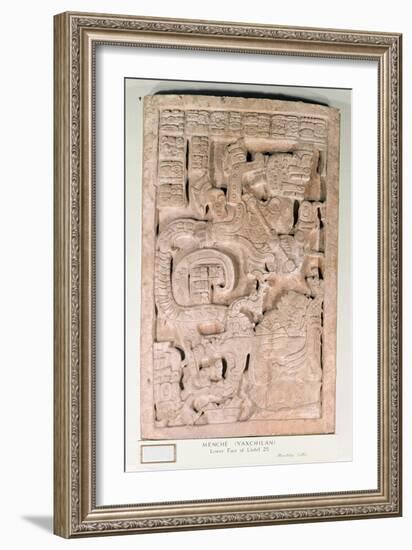 Yaxchilan Lintel 25, Late Classic Period, 600-900 Ad-Mayan-Framed Giclee Print