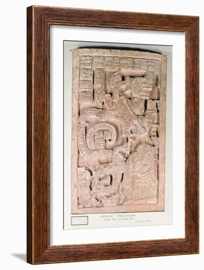 Yaxchilan Lintel 25, Late Classic Period, 600-900 Ad-Mayan-Framed Giclee Print