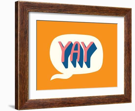 Yay Print-null-Framed Art Print