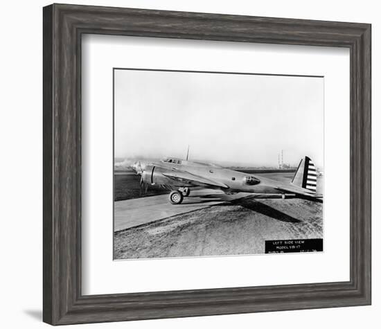 YB-17 Flying Fortress Prototype-null-Framed Art Print