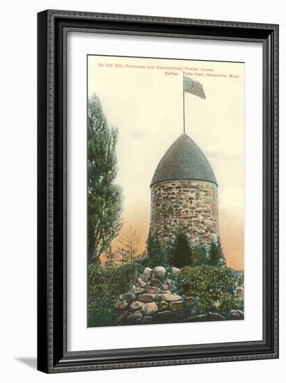 Ye Old Mill, Somerville-null-Framed Art Print