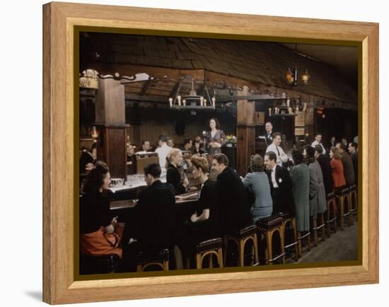 Ye Olde Celler Bar, Chicago, 1945-Wallace Kirkland-Framed Premier Image Canvas