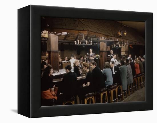 Ye Olde Celler Bar, Chicago, 1945-Wallace Kirkland-Framed Premier Image Canvas