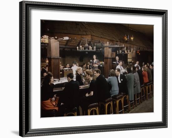 Ye Olde Celler Bar, Chicago, 1945-Wallace Kirkland-Framed Photographic Print