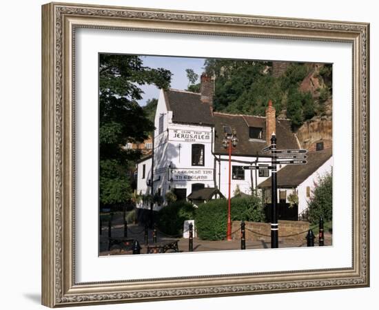 Ye Olde Trip to Jerusalem, the Oldest Inn in England, Nottingham, Nottinghamshire, England-Charles Bowman-Framed Photographic Print