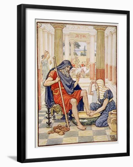 Yea, Verily, Thou Art Odysseus', Illustration from the Story of Greece by Mary Macgregor-Walter Crane-Framed Giclee Print