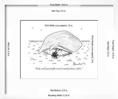 Yeah Well Your Profile Wasn T Exactly Honest Either New Yorker Cartoon Premium Giclee Print Danny Shanahan Art Com