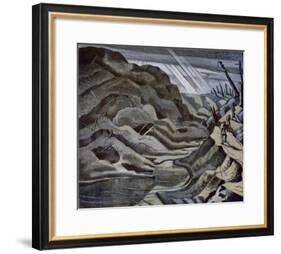 Year of Our Lord 1917, British Artists at the Front, Continuation of the Western Front, Nash, 1918-Paul Nash-Framed Giclee Print