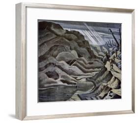 Year of Our Lord 1917, British Artists at the Front, Continuation of the Western Front, Nash, 1918-Paul Nash-Framed Giclee Print