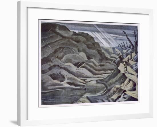 Year of Our Lord 1917, British Artists at the Front, Continuation of the Western Front, Nash, 1918-Paul Nash-Framed Giclee Print