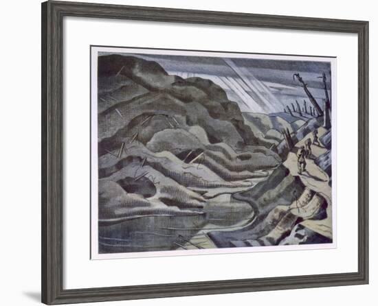 Year of Our Lord 1917, British Artists at the Front, Continuation of the Western Front, Nash, 1918-Paul Nash-Framed Giclee Print